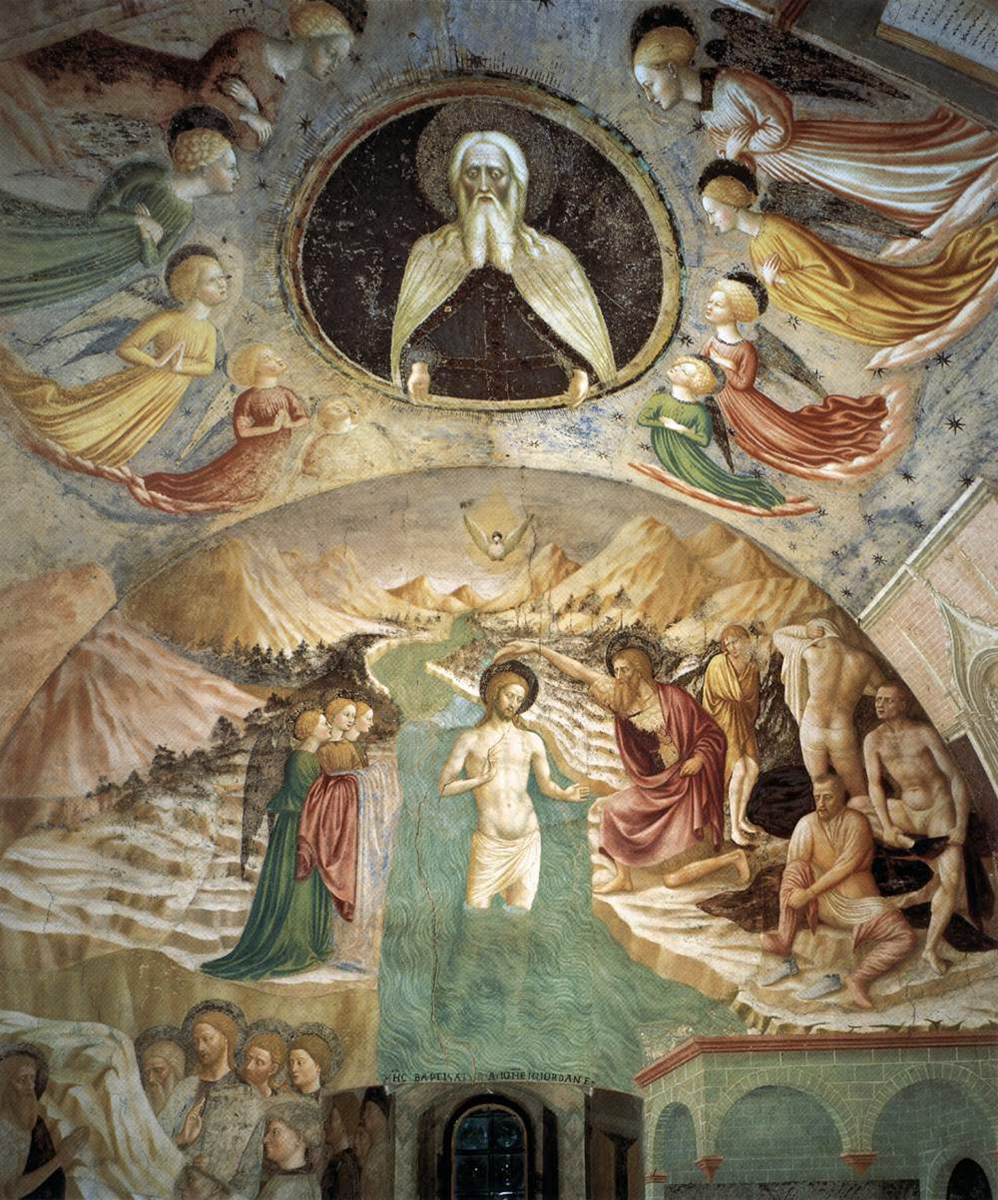 baptistery and collegiata castiglione olona baptism of christ